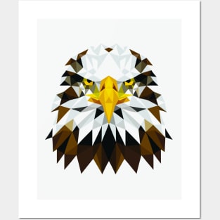 Abstract Geometric Eagle - Color Design Posters and Art